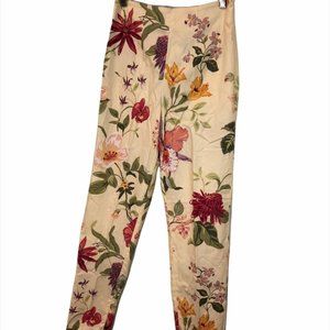 Steven Stolman vintage FABULOUS flower print pants 4 100% cotton  made i…